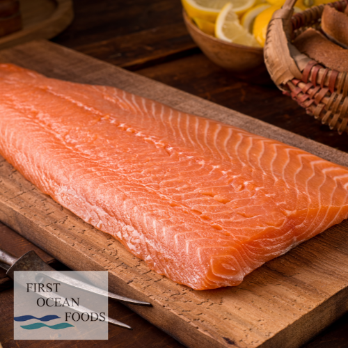 Frozen Salmon Fillet Skin On - 2KG + -