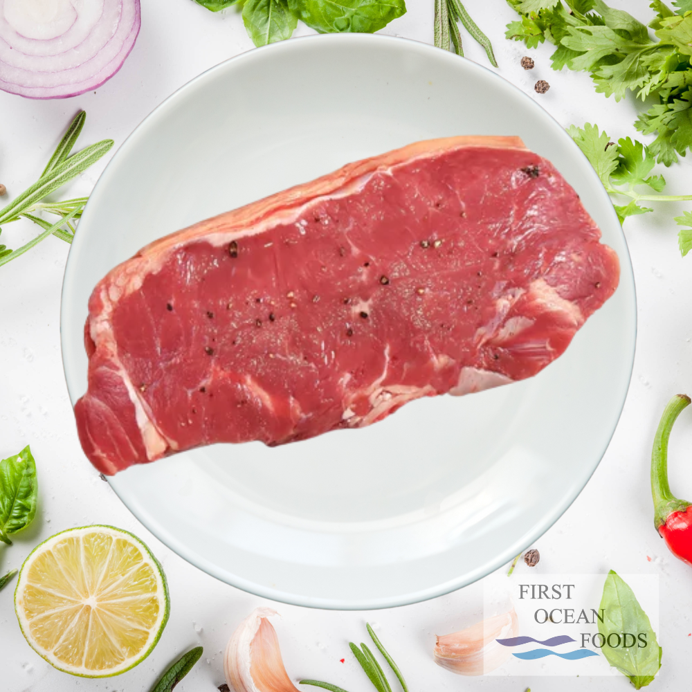Australian Grass Fed Beef Striploin Sliced - 1kg (20% OFF SAVE $9.60)