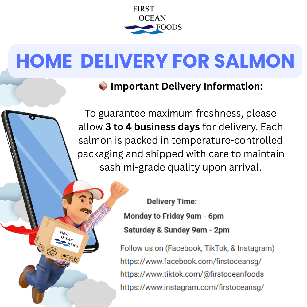 (First Ocean Foods) Fresh Chilled Salmon - Sashimi Grade