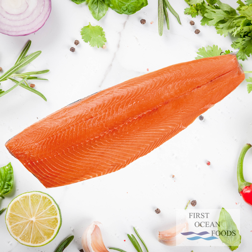 Fresh Salmon Sashimi Grade + Free Crab stick & Flower Clam