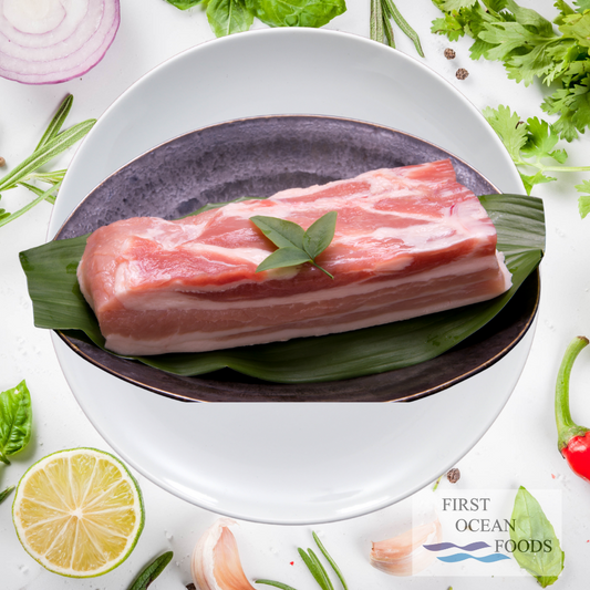 Frozen Pork Belly Skin on - 1KG + - (Save $3.00)