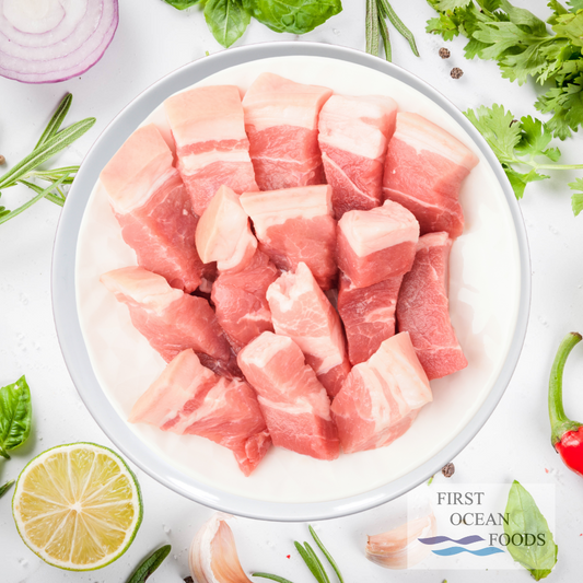 Freshly Frozen Pork Belly Cube - Aprox 1KG +- (SAVE $2.00)