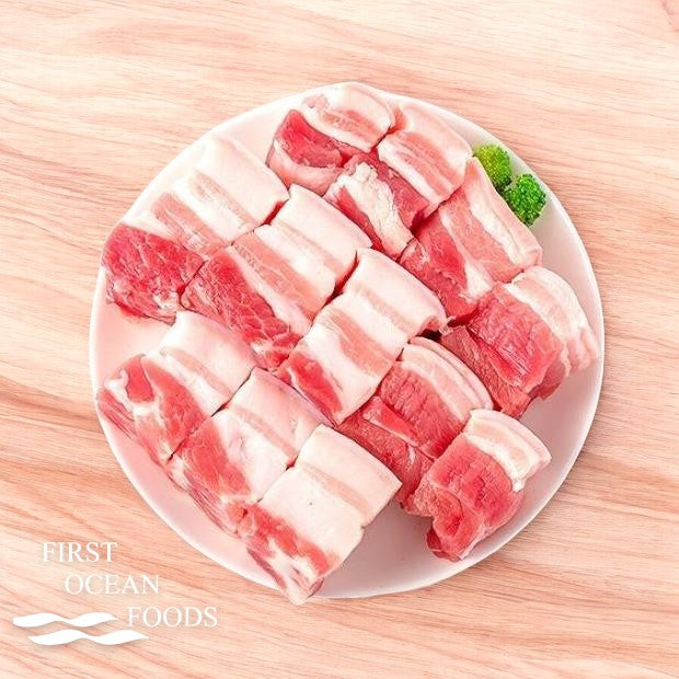 Freshly Frozen Pork Belly Cube - Aprox 1KG +- (SAVE $2.00)