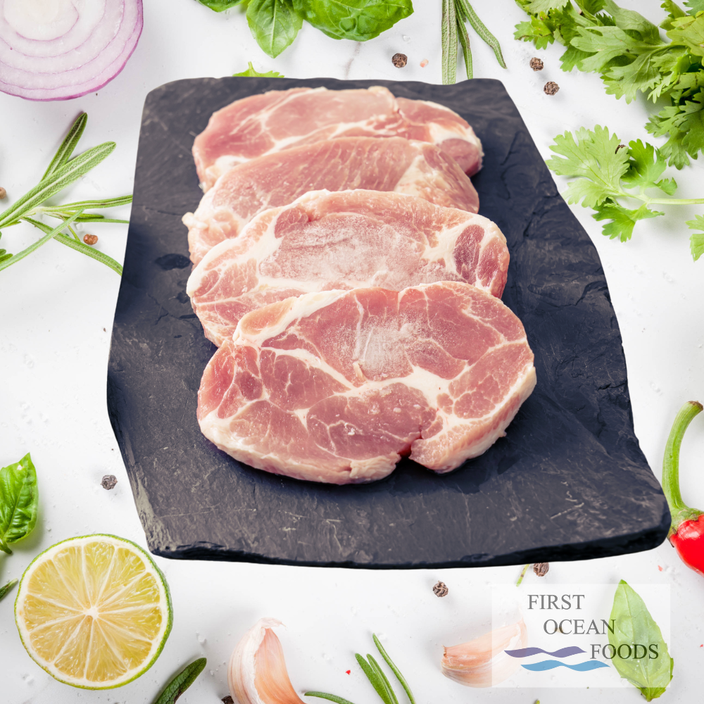 Frozen Pork Collar Steak - 1KG +- (20% OFF SAVE $3.85)