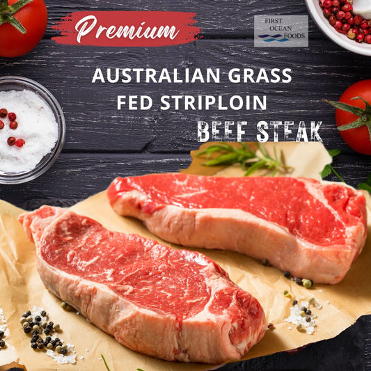 Australian Grass Fed Beef Striploin Sliced - 1kg (20% OFF SAVE $9.60)