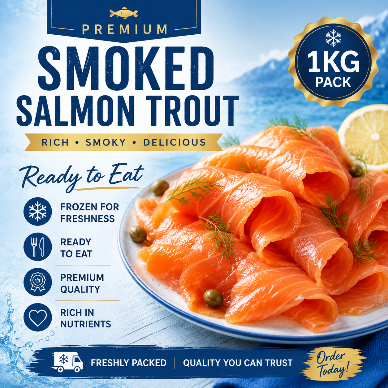 (First Ocean Foods) Premium  Smoked Salmon