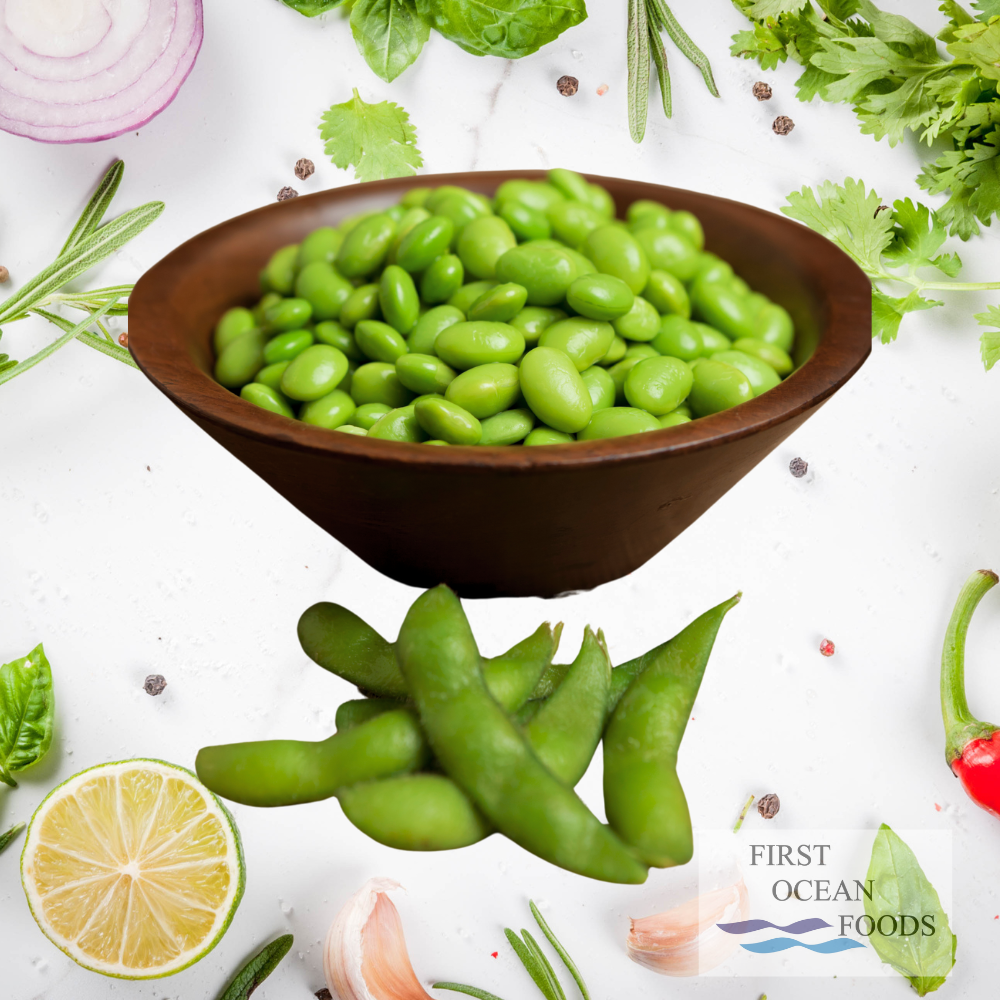 Empty Edemame Shell (First Ocean Foods) Frozen Edamame with Shell