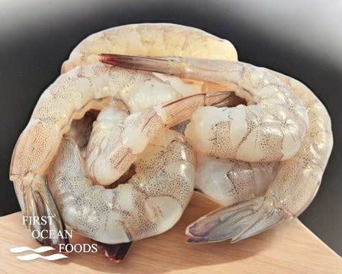 Frozen Prawns Peeled Tail On (Large) - 1kg