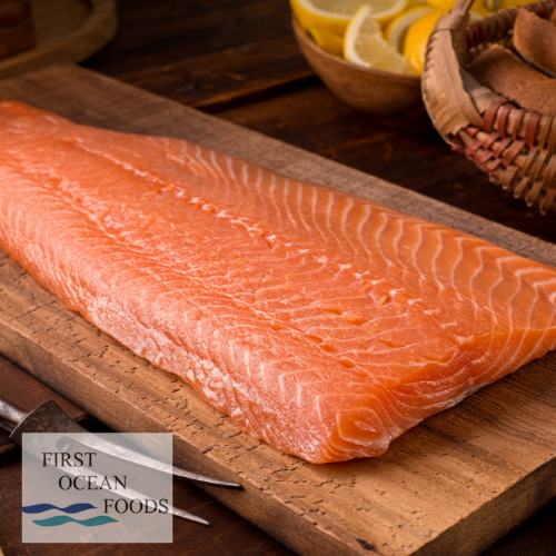 Frozen Salmon Fillet Skin On - Whole