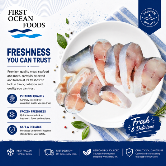 (First Ocean Foods) Frozen Fish Batin Steak - 2kg