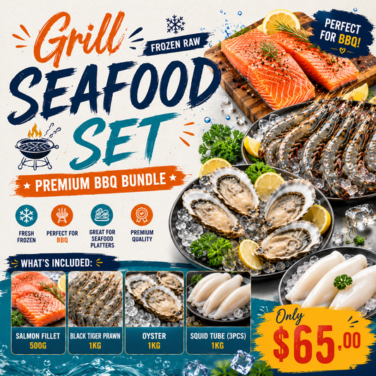 (First Ocean Foods) Grill Frozen Raw Seafood Set