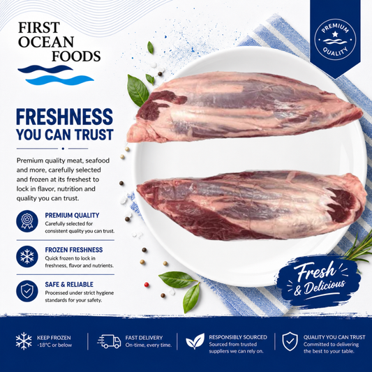 (First Ocean Foods) Frozen Beef Golden Coin Whole - 1kg