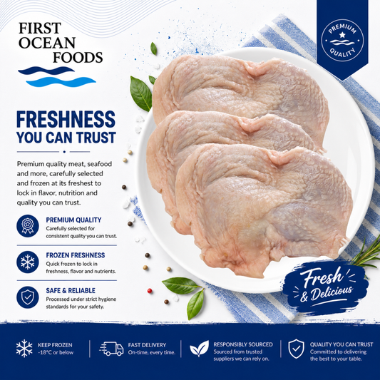 (First Ocean Foods) Frozen Chicken Thigh Bone-in - 2KG