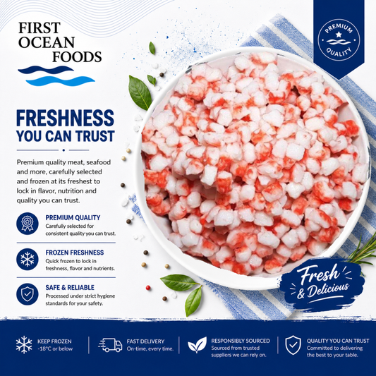 (First Ocean Foods)  Frozen Crab Bites - 1KG