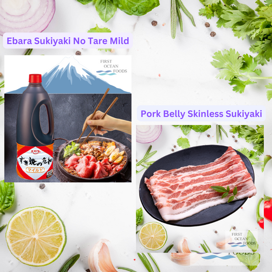 BUNDLE DEALS: Ebara Sukiyaki No Tare Mild & Pork Belly Skinless Sukiyaki