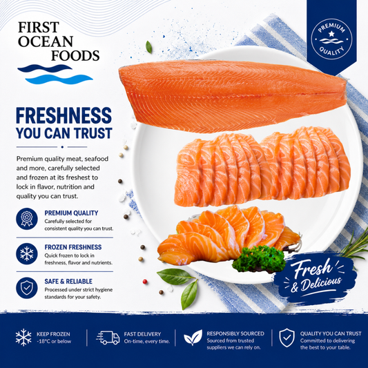 (First Ocean Foods) Fresh Chilled Salmon - Sashimi Grade