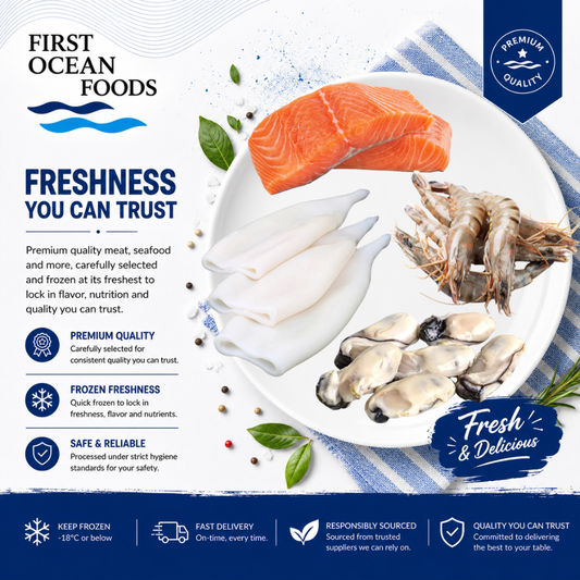 (First Ocean Foods) Grill Frozen Raw Seafood Set