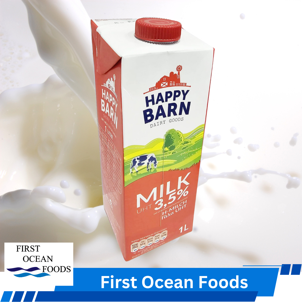 (First Ocean Foods) Happy Barn Full Cream Milk 1L