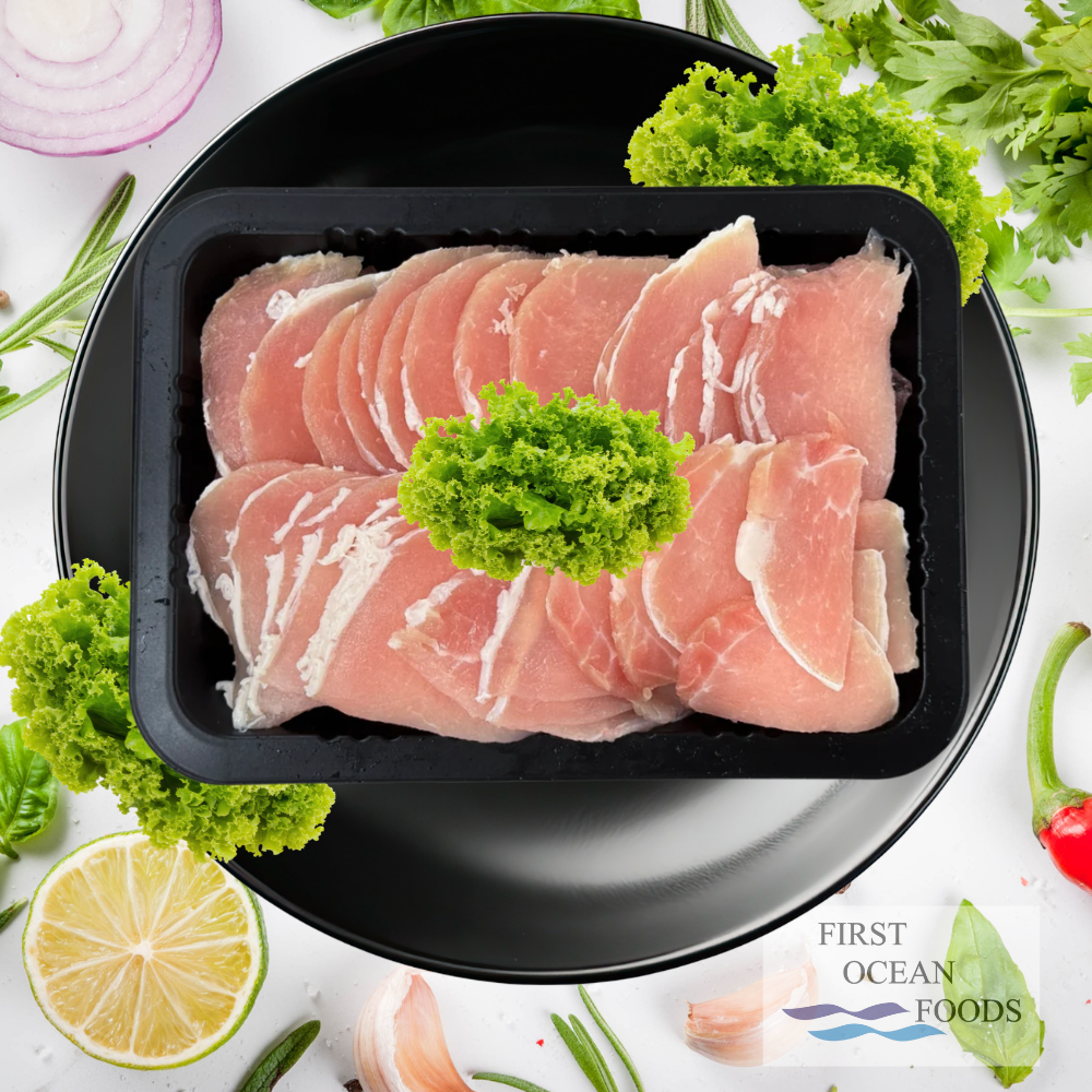 (First Ocean Foods) Pork Leg Sliced - 2kg