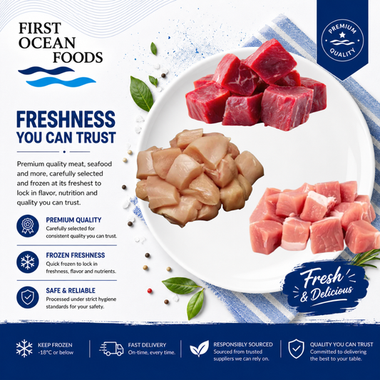 3-In-One Meat Cube Deal (Pork, Beef, & Chicken Cubes 500g)