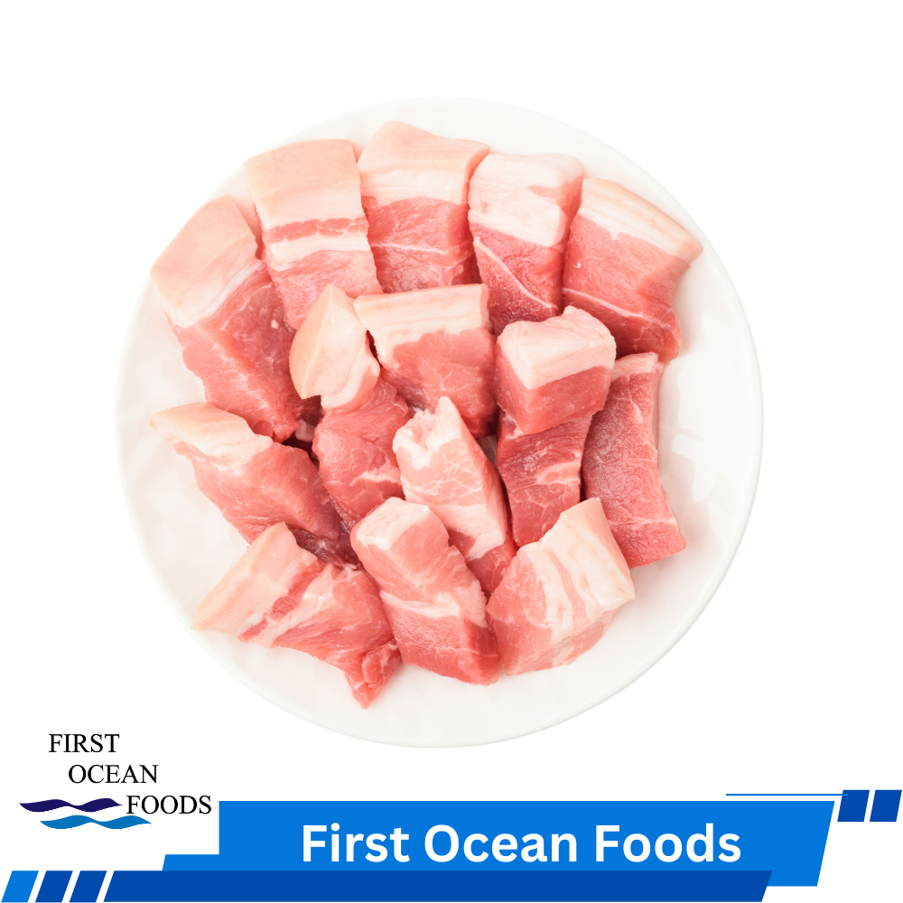 Freshly Frozen Pork Belly Cube - Aprox 1KG +- (20% OFF SAVE $2.88)