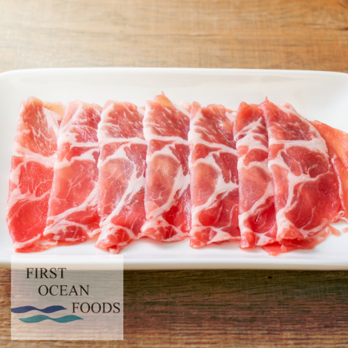 Frozen Pork Collar Sukiyaki Cut  - 1KG