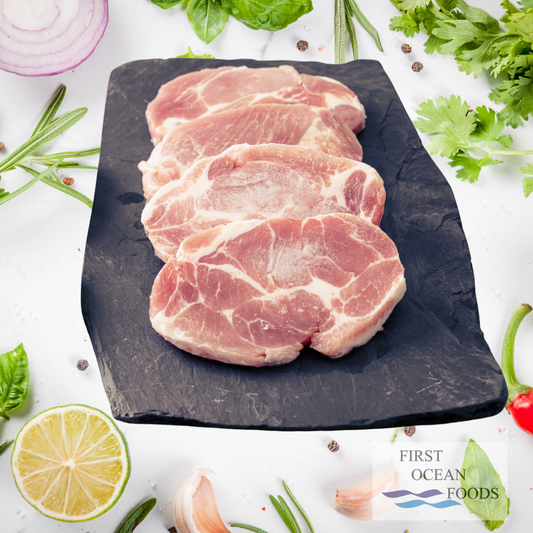 Frozen Pork Collar Steak  - 1KG +- (20% OFF SAVE $3.85)