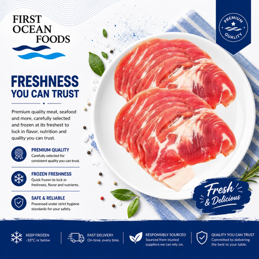 (First Ocean Foods) PORK COLLAR SHABU SHABU - 2KG (25% OFF)