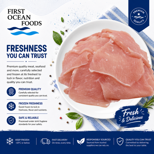 (First Ocean Foods) Pork Leg Sliced - 2kg