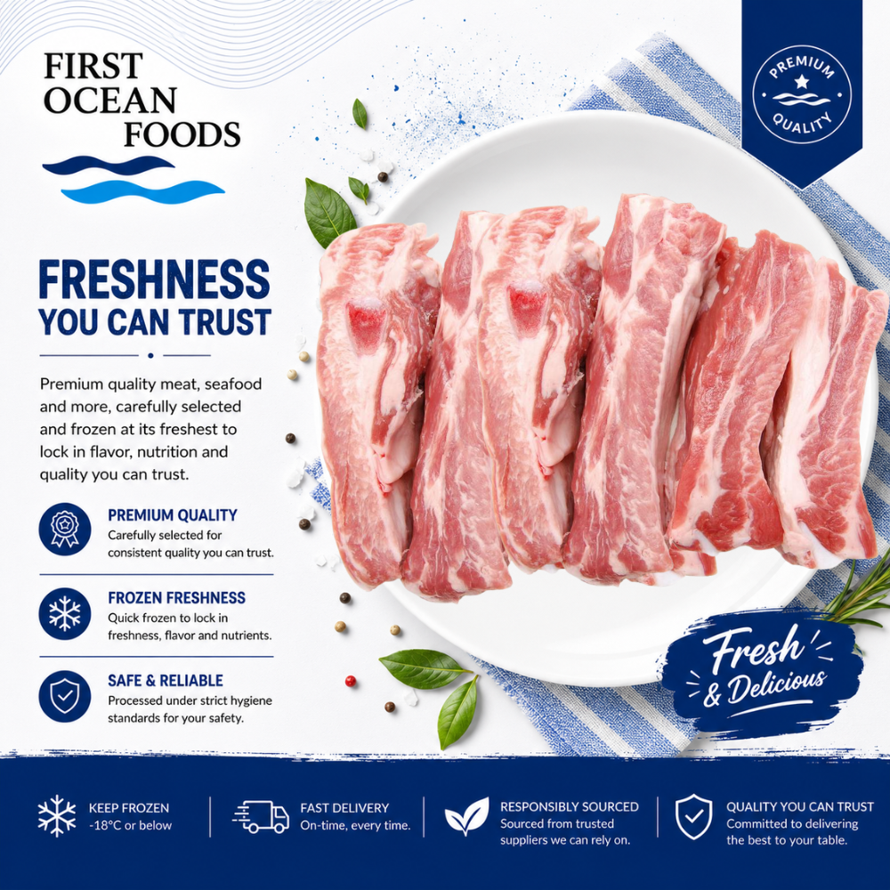 (First Ocean Foods)  Pork Meaty Riblets 1kg