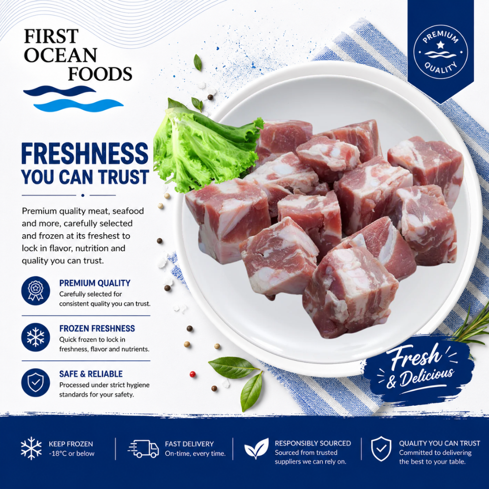 (First Ocean Foods) Pork Soft Bone - 1KG