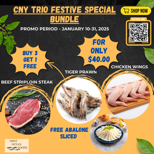 CNY TRIO FESTIVE SPECIAL BUNDLE + FREE 1 Abalone sliced