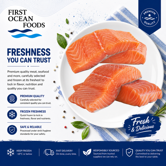(First Ocean Foods)  Frozen Salmon Fillet - 500g