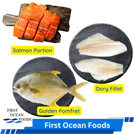Seafood Trio Combo (Salmon/Dory Fillet/Pomfret)
