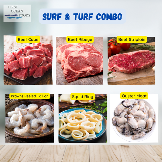 Surf & Turf Combo- Beef and Seafood