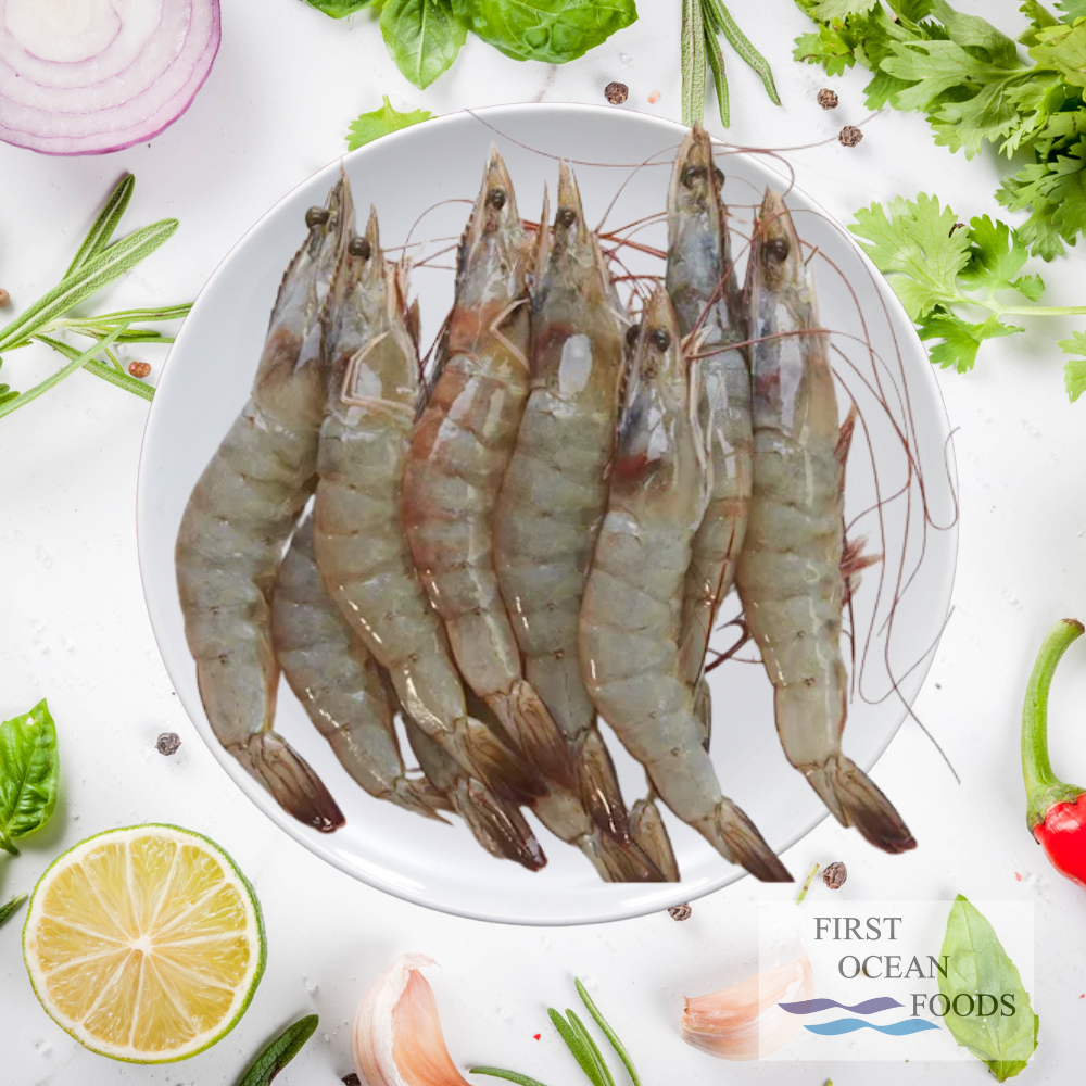 Frozen Vannamei Prawn HOSO (Medium) - 1KG