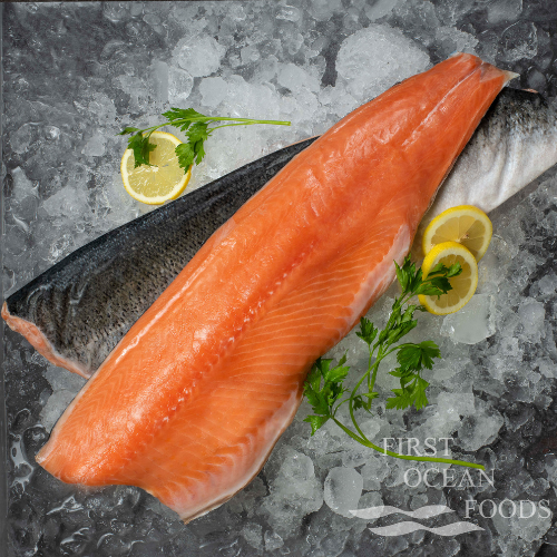 Frozen Salmon Fillet Skin On - Whole